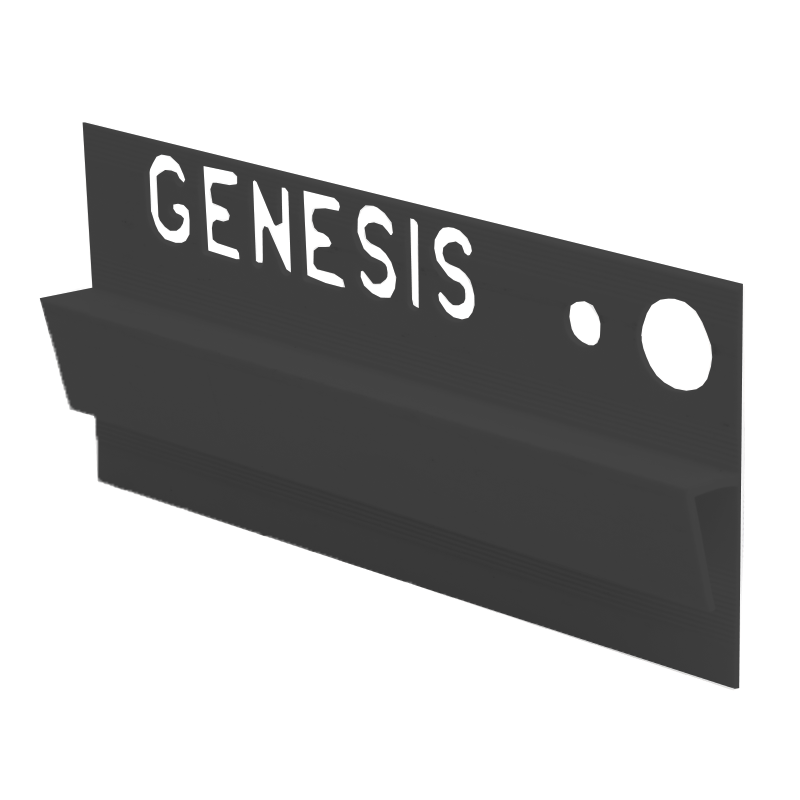 Genesis Plastic Vinyl To Tile Capping Black EVC
